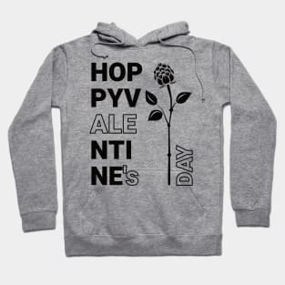 Hoppy Valentine's Day (black) Hoodie